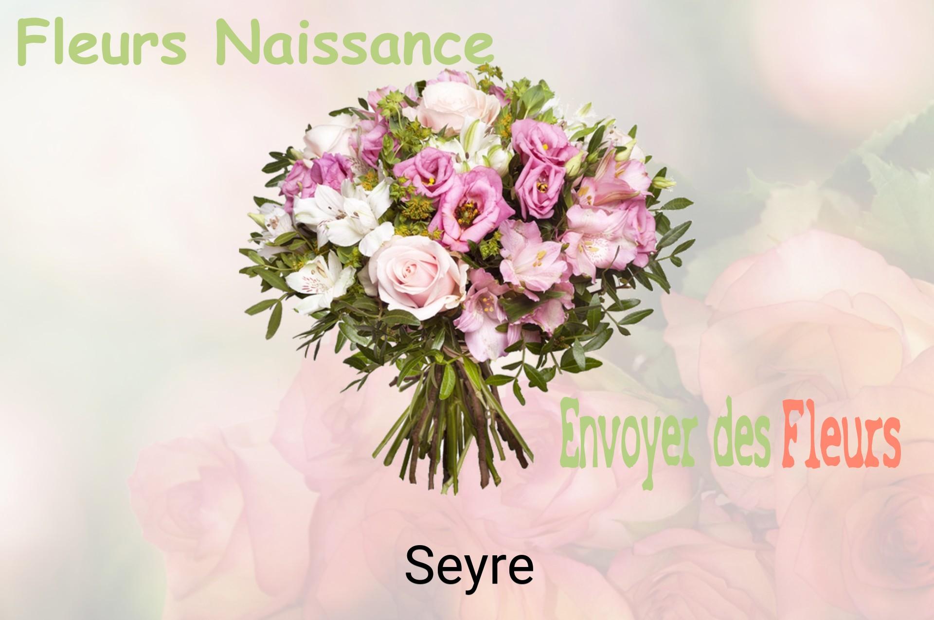 Bouquet de fleurs de naissance livré à Seyre